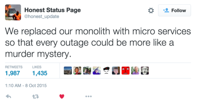 A microservices murder mystery